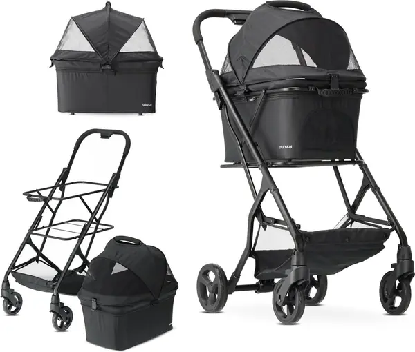 Luxus-Klappbarer Hundewagen, Katzenbuggy